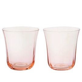 Bungalow Denmark Water Glass Nora Peach Set of 2