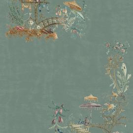 Mind The Gap Wallpaper Chinoiserie Blue
