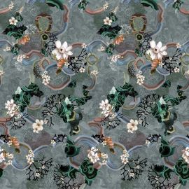 Christian Lacroix Wallpaper Algae Bloom Graphite