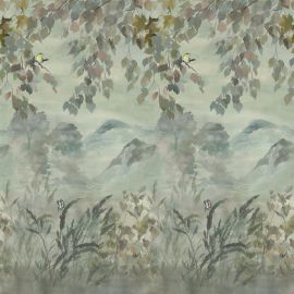 Designers Guild Wallpaper Miyako Scene 1 Dove
