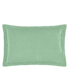Designers Guild Biella Pale Jade & Olive Oxford Pillowcase