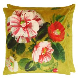 Designers Guild Cushion Camellia Velours Mimosa Velvet
