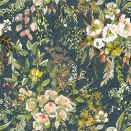 Designers Guild Fabric Margaretta Velours Noir