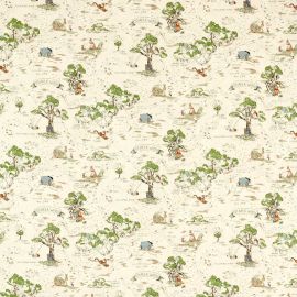 Sanderson Fabric Disney Hundred Acre Wood Cashew