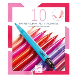 Djeco Felt Tip Brush Pens Sweet Colour