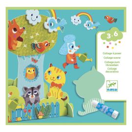 Djeco Collage Scene Garden Pals