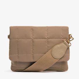 Elms+King Windsor Crossbody Taupe