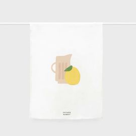 Father Rabbit Tea Towel Jug With Lemon