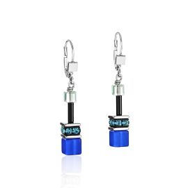 COEUR de LION Earrings Geocube Blue Green