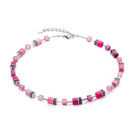COEUR de LION Necklace Geocube Viva Magenta