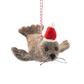 Vevoke Christmas Decoration NZ Wool Fur Seal Seth