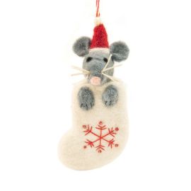 Vevoke Christmas Decoration NZ Wool Tui Mike Mouse