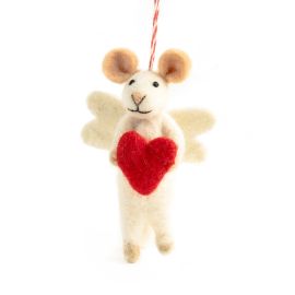 Vevoke Christmas Decoration NZ Wool Mouse Angelica