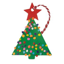 Glick Christmas Gift Tag Emerald Tree Pack of 6