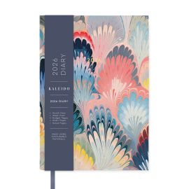 Kaleido Diary 2026 A5 Scalloped Marble