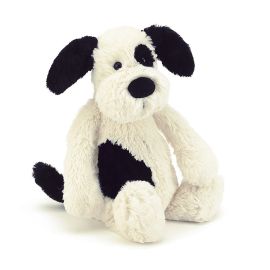 Jellycat Bashful Puppy Cream & Black Medium