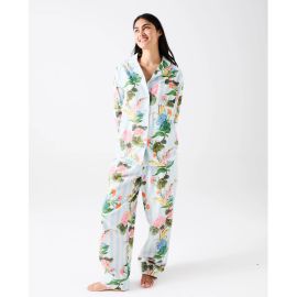 KIP&CO Bouquet Beauty Stripe Flannelette Pyjama Set