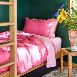 Kip&Co Glow In Pink Bamboo Cotton Duvet Cover