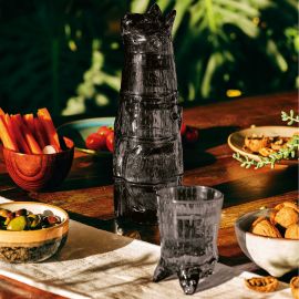 DOIY Kitty Cup Set Black