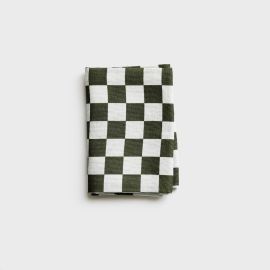 Lettuce Tea Towel Micro Checkers 