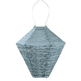 Lumiz Lantern Diamond 28cm Grey Blue Lace