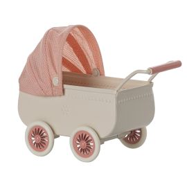 Maileg Mouse Pram Coral 