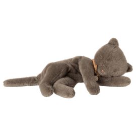 Maileg Sleeping Kitten Plush Grey