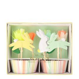 Meri Meri Floral Bunny Cupcake Kit