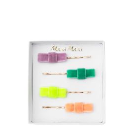 Meri Meri Hair Slides Velvet Bow 