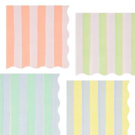 Meri Meri Napkins Pastel Stripe Large