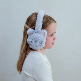 Mimi & Lula Earmuff Kitty Cat Grey