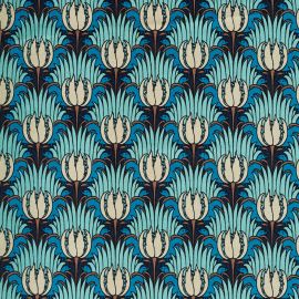 Morris & Co. Fabric Tulip & Bird Opal & Seafoam