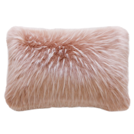 Heirloom Faux Fur Cushion Plume Peony