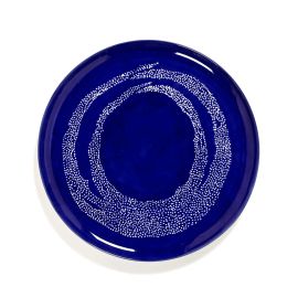 Ottolenghi Feast Plate Lapis Lazuli Plate with White Dots