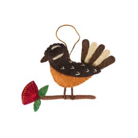 Pashom Christmas Decoration Fantail on Pohutukawa
