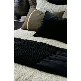 Bianca Lorenne Piega Black Comforter