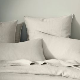 Weave Ravello Linen King Pillowcase Pair Bone