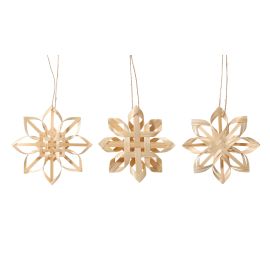 Robert Gordon Christmas Decoration Woven Snowflake Set of 3
