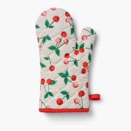 Rifle Paper Oven Mitt Cherries