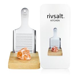 Rivsalt Salt Grater & Oak Stand Large