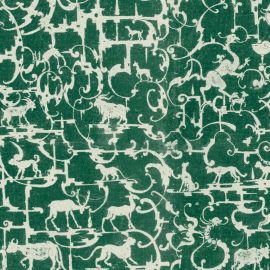 Mind The Gap Wallpaper Royal Hunting Racing Green
