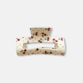 Stella+Gemma Hair Claw Rounded Rectangle Cherry