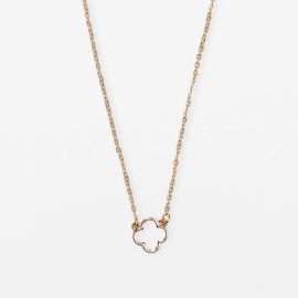 Stella+Gemma Necklace Cut Out Flower Gold