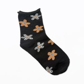 Stella+Gemma Socks Spotty Daisies Black