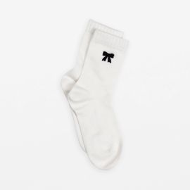 Stella+Gemma Socks White Black Bow