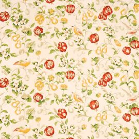 Sanderson Fabric Pear And Pomegranate Mauve/Fennel