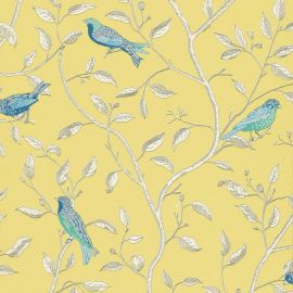 Sanderson Wallpaper Finches Yellow