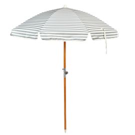 Sunnylife Luxe Beach Umbrella Seagrass Stripe