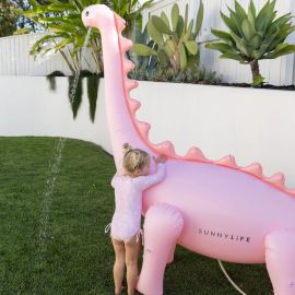 Sunnylife Kids Sprinkler Giant Dino Pink