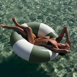 Sunnylife Inflatable Pool Ring Olive